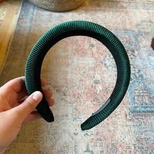 Padded emerald green headband